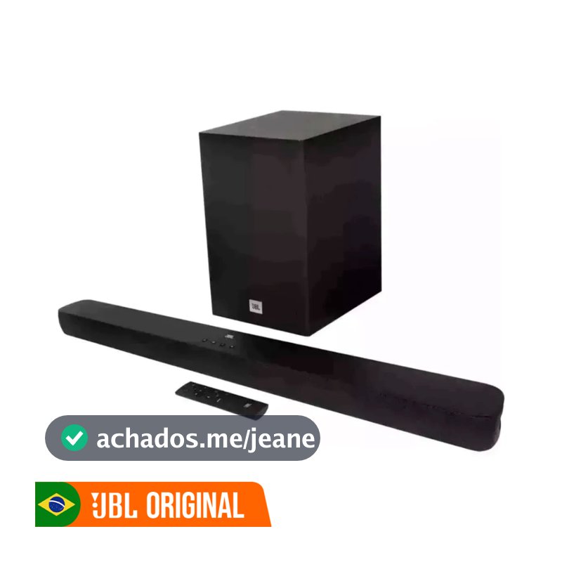 Soundbar JBL SB 180 Wireless com 2.1 Canais, Subwoofer sem Fio Potencia de 110W RMS Bivolt - SB180