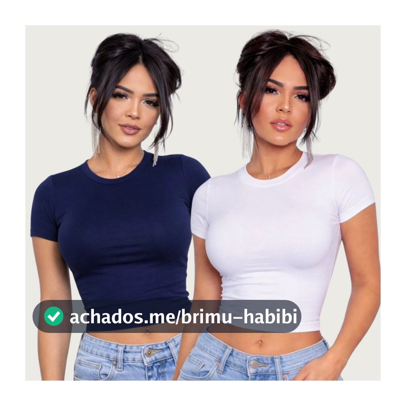 kit 2 Baby Tee Básica Feminina Manguinha Blusa Premium Blogueira Suplex Manga Premium Blogueira