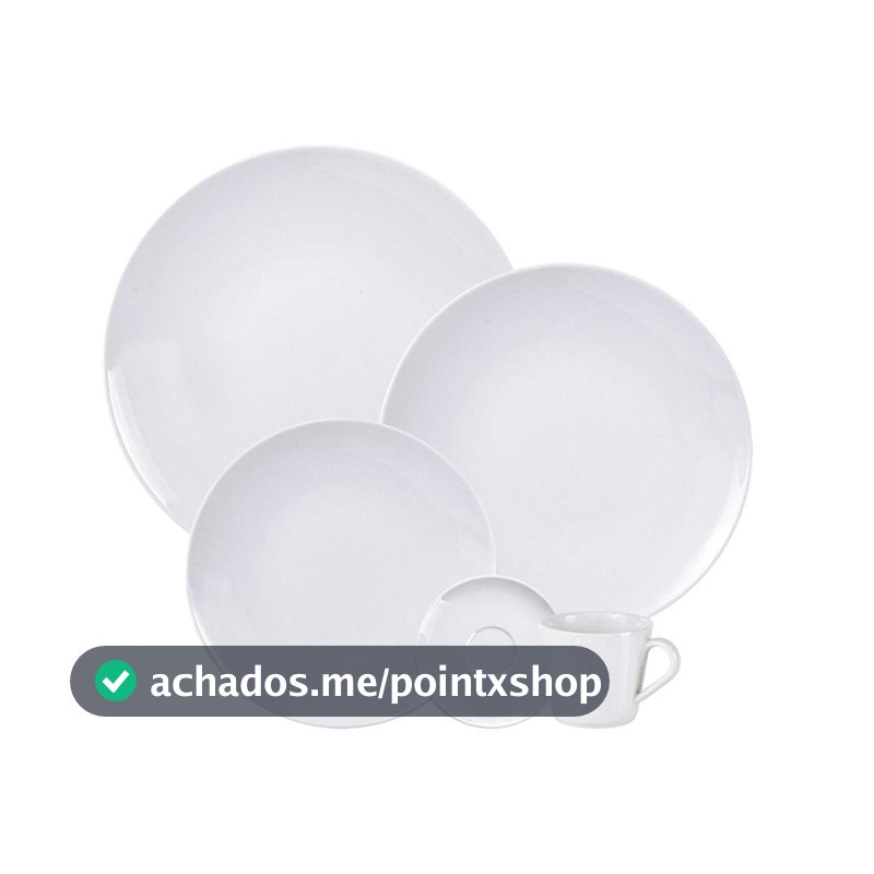 Jogo de Jantar Leonora Porcelana Branca 20 Peças Tramontina