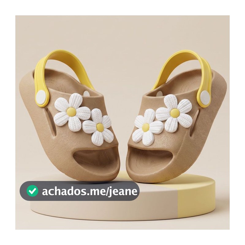 Chinelo Nuvem Infantil Menina Super Leve Macio Confortável Antiderrapante Slide Flores