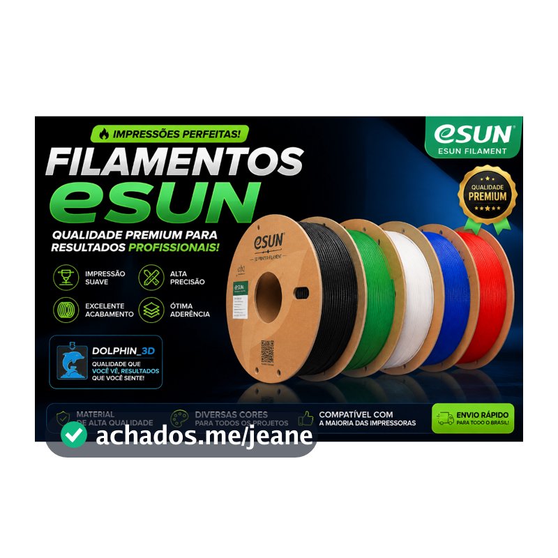 Filamento ESUN PLA Basic 1,75mm 1kg Premium Impressora 3D Alta Qualidade