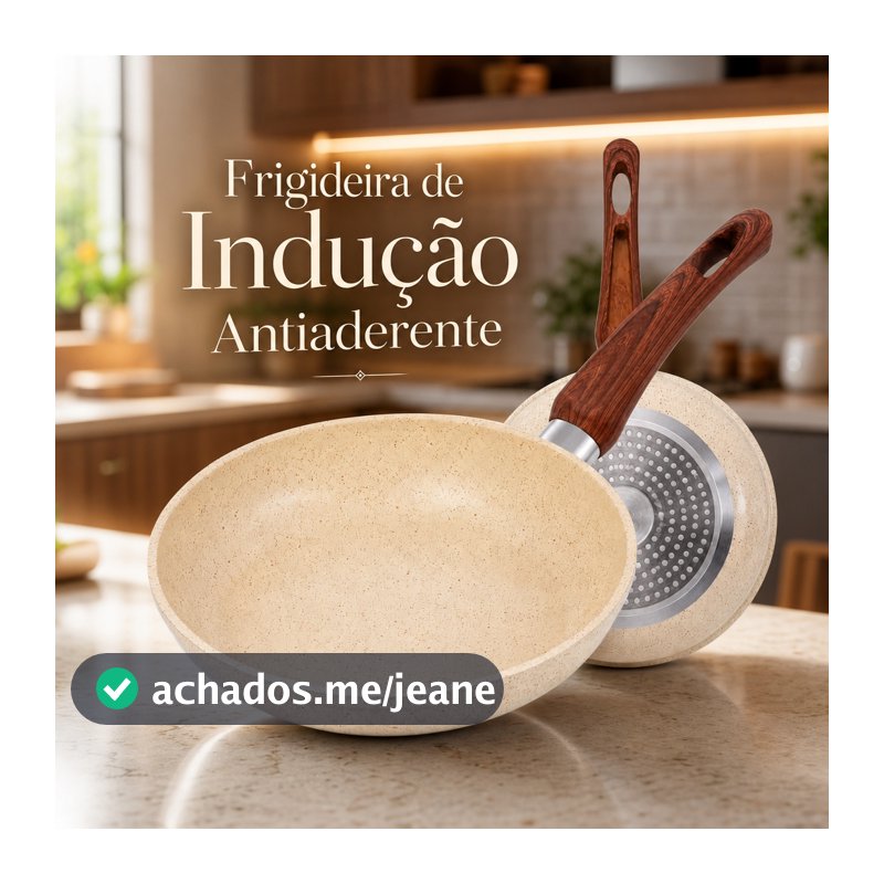 Frigideira Antiaderente 24cm 3 Camadas 1,5L Cabo Soft Touch