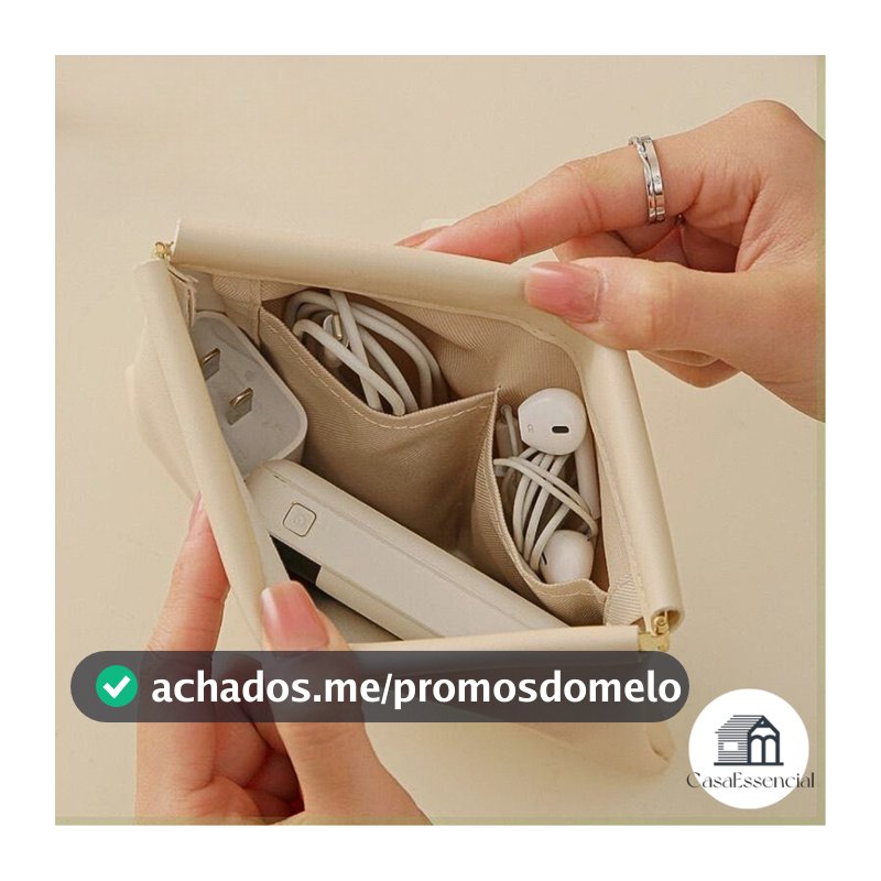 Bolsa organizadora multifuncional portátil Porta Objetos com Fechado de Ima Impermeável