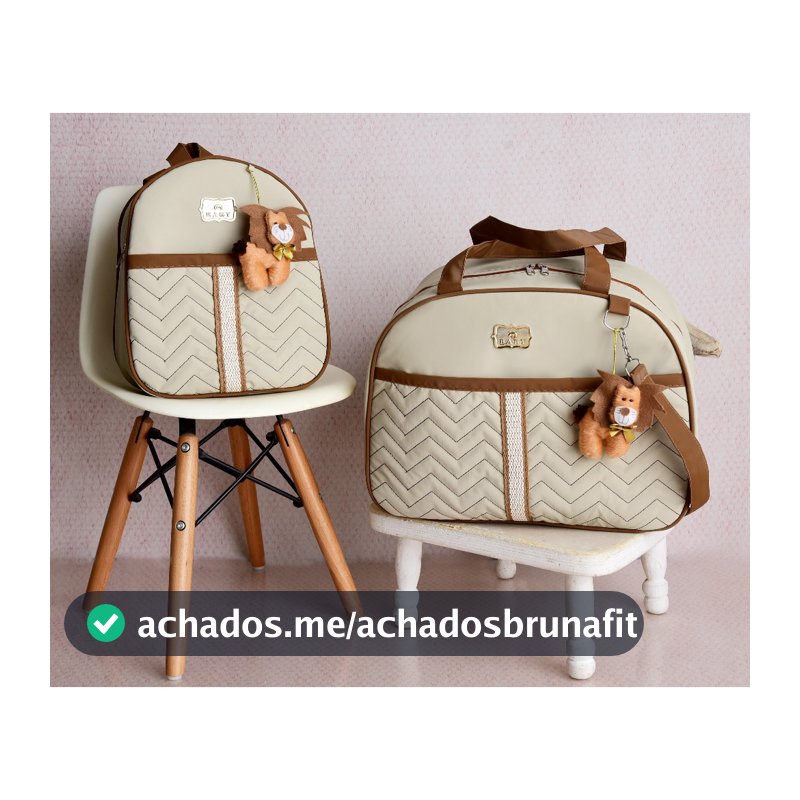 Kit Bolsa de Bebê 2 peças Mala Maternidade e Mochila de Passeio