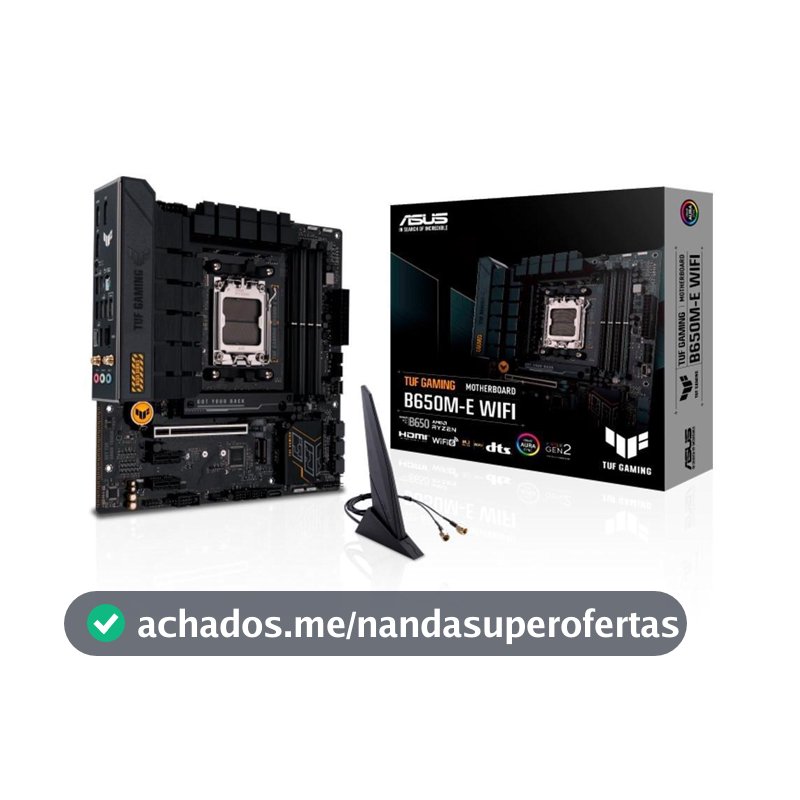 Placa Mãe ASUS TUF Gaming B650m-e WIFI AMD AM5 DDR5 Preto