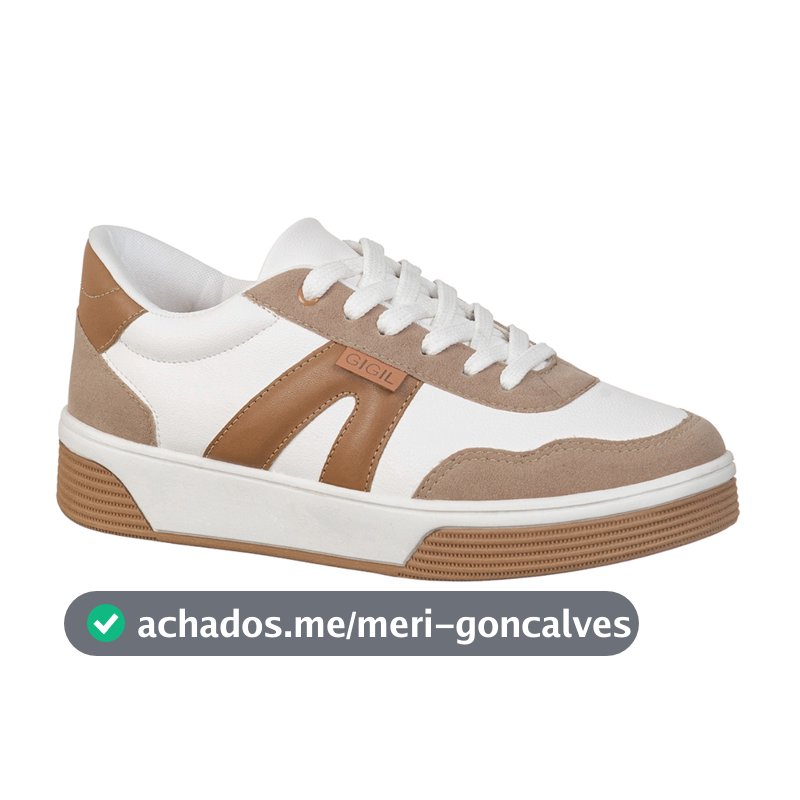 Tênis Feminino Casual Clássico Detalhe Recorte Lateral Moda Estilo Elegante Sky GiGiL