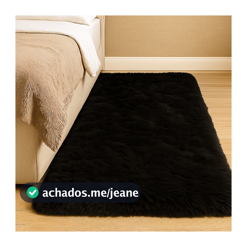 Tapete Passadeira Felpuda 2,00m X 0,60cm  Para Quarto Antiderrapante