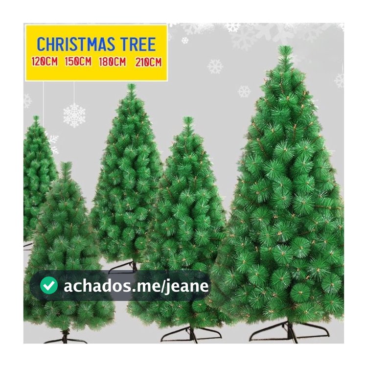 Árvore de Natal agulhas de pinheiro de luxo 240cm/210cm/180cm/150cm decorações de Natal para casa
