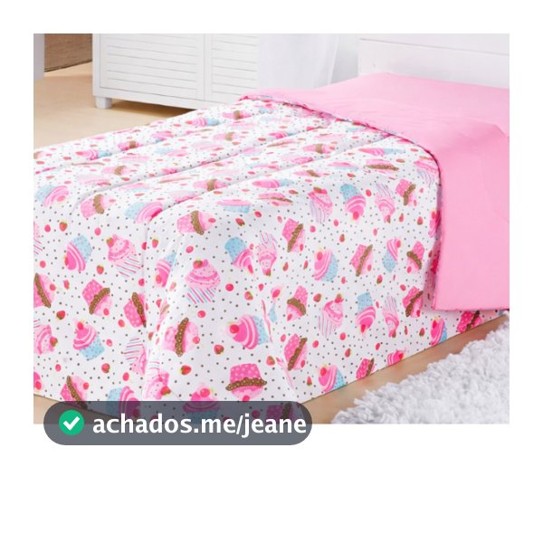 Edredom Avulso Infantil Solteiro Estampado Macio 2,10x1,40m Dupla Face