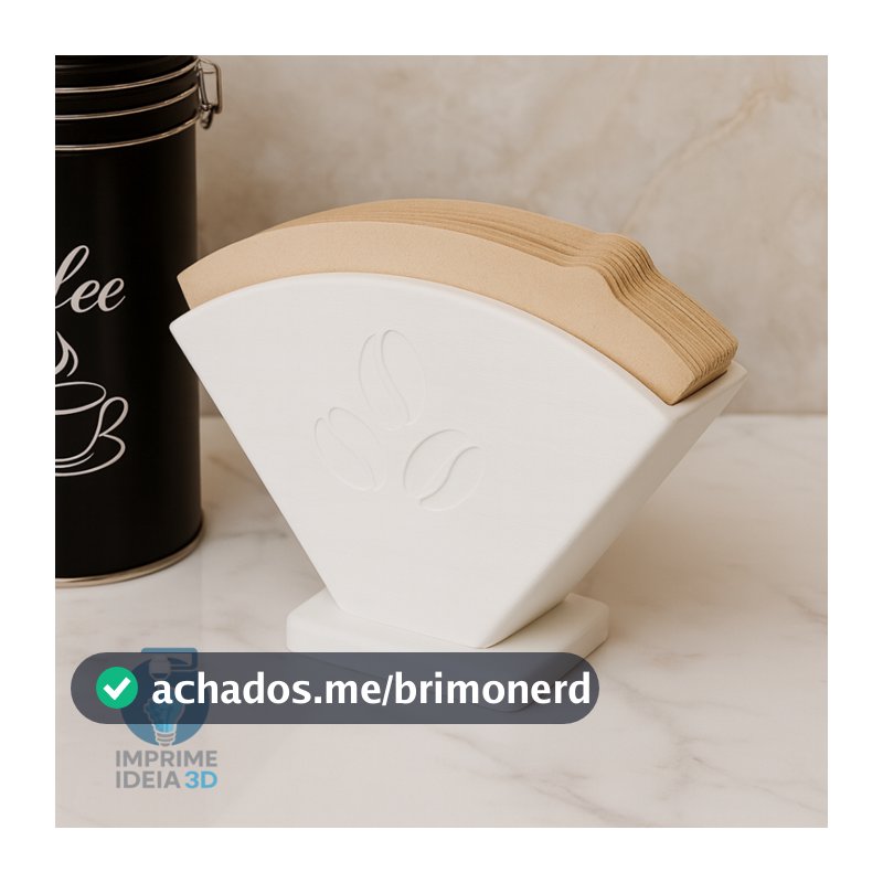 Porta Filtro de Café Suporte Filtros de Papel Organizador para Cozinha REF. 001