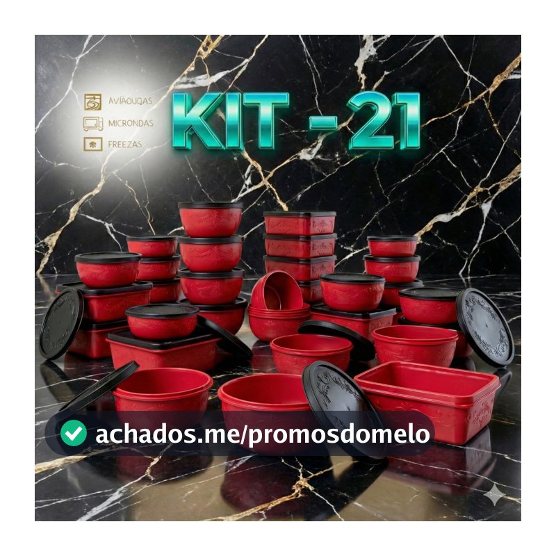 kit 21 potes para cozinha