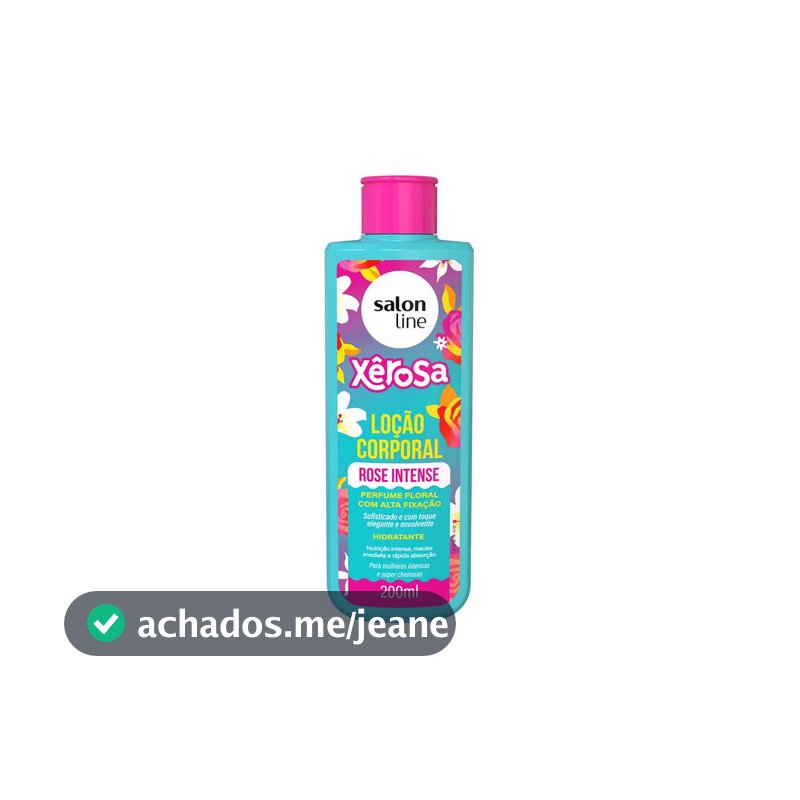 Loção Hidratante Corporal  Xêrosa Rose Intense 200ml
