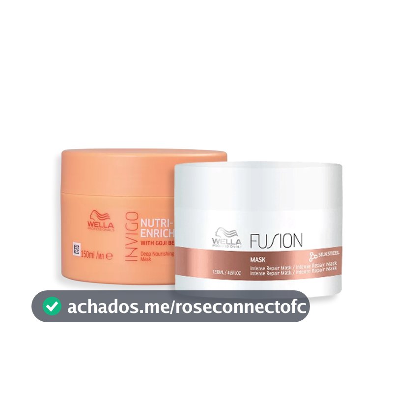 Kit Mascara Nutri Enrich e Fusion 150ml - Wella Profissionals
