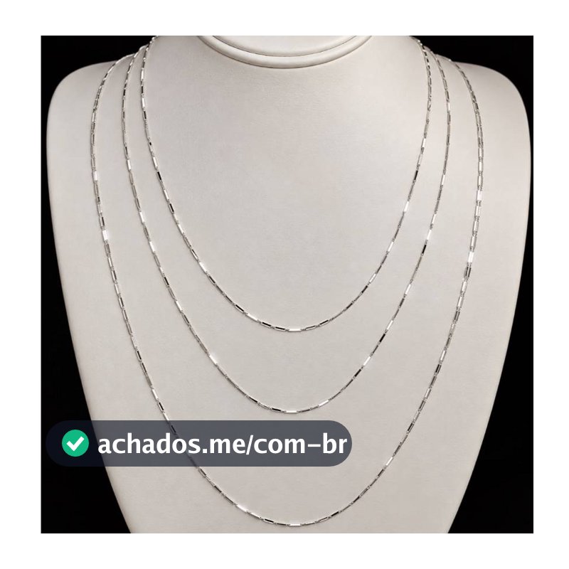 Corrente Veneziana Prata 925 Original - Colar Prata 925 Feminina Legítima - Corrente Prata Italiana 45cm