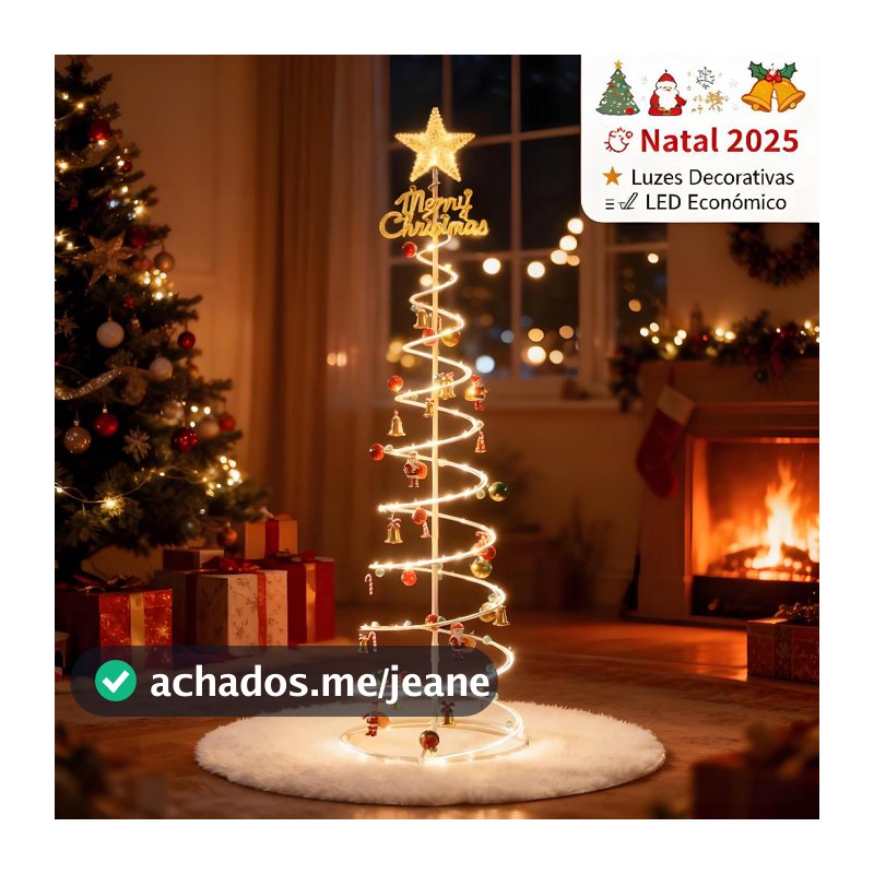🎅 Árvore de Natal com Luzes LED 1,8m Dobrável Montagem Fácil Decoração Completa e Enfeites N10