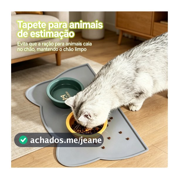 Tapete De Comida De Gato Alimentação De Silicone Para Animais De Estimação Antiderrapante À Prova D'água Bandeja