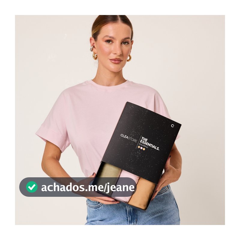 Kit 3 T-Shirts Oversized Colorful Algodão Cléa Store