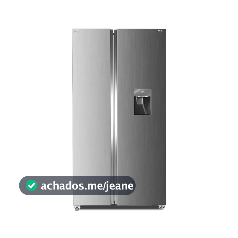 Geladeira Side By Side Philco Eco Inverter Prf535id Frost Free Smart Cooling Inox 434l Inox