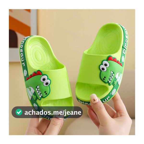 Slide Confortavel Chinelo Dinossauro Infantil Conforto Total