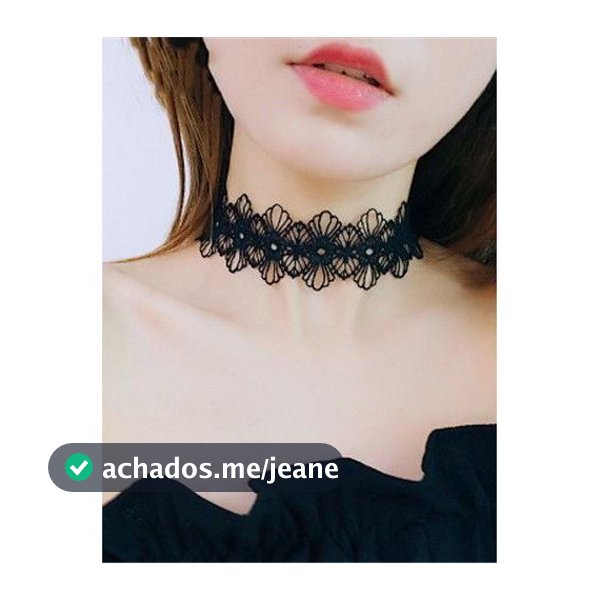 Influenciador Lolita acessórios colar de renda colar colar osso feminino preto branco vestido de casamento capa pescoço