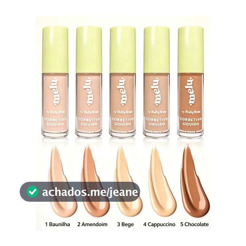 Melu by Ruby Rose HB-8104 Fashion Light Coverage Liquid Concealer Corretivo Líquido de Cobertura Leve