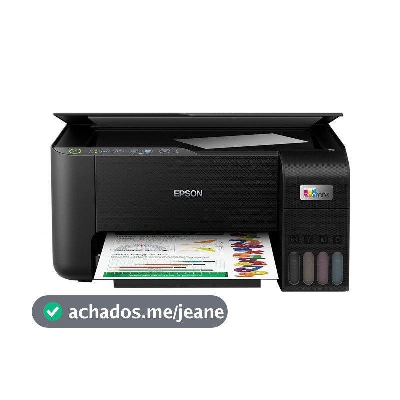 Impressora Multifuncional Epson L3250, Ecotank | Jato de Tinta, Wi-Fi, Preto, Bivolt