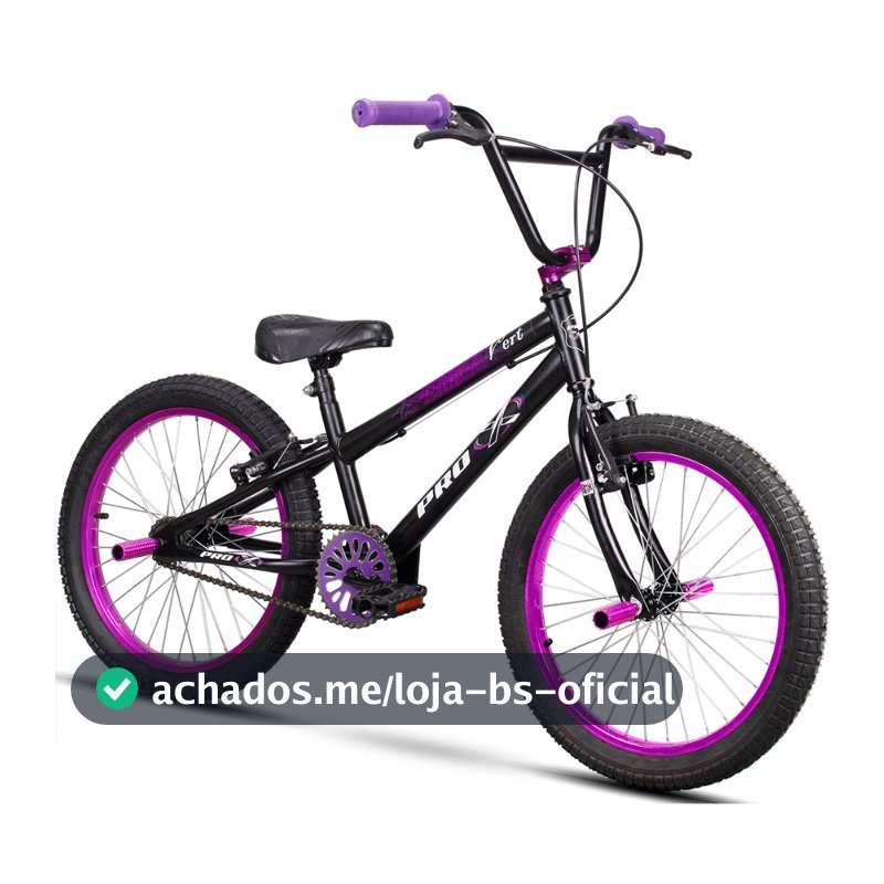 Bicicleta BMX Infantil Pro-X Aro 20 Com Pedaleira Menino 6, 7, 8 Anos