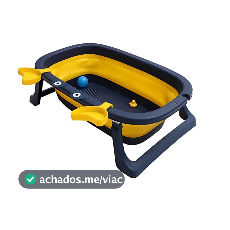 Banheira De Bebê Dobrável Retrátil Infantil Ofurô Vitoriana Siri