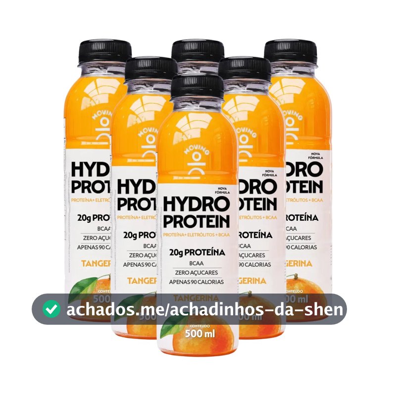 Moving Hydro Protein 6x500ml Tangerina 20g proteína + BCAA