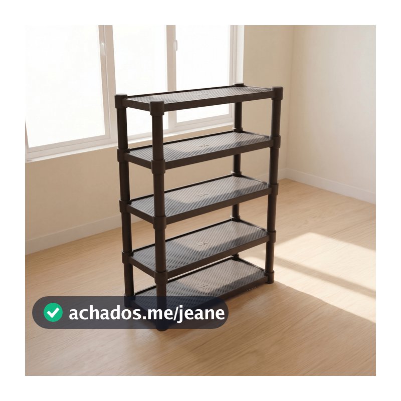 Estante Prateleira Modular Multiuso Organizadora Plástico Reforçado 5 Andares - Promoção