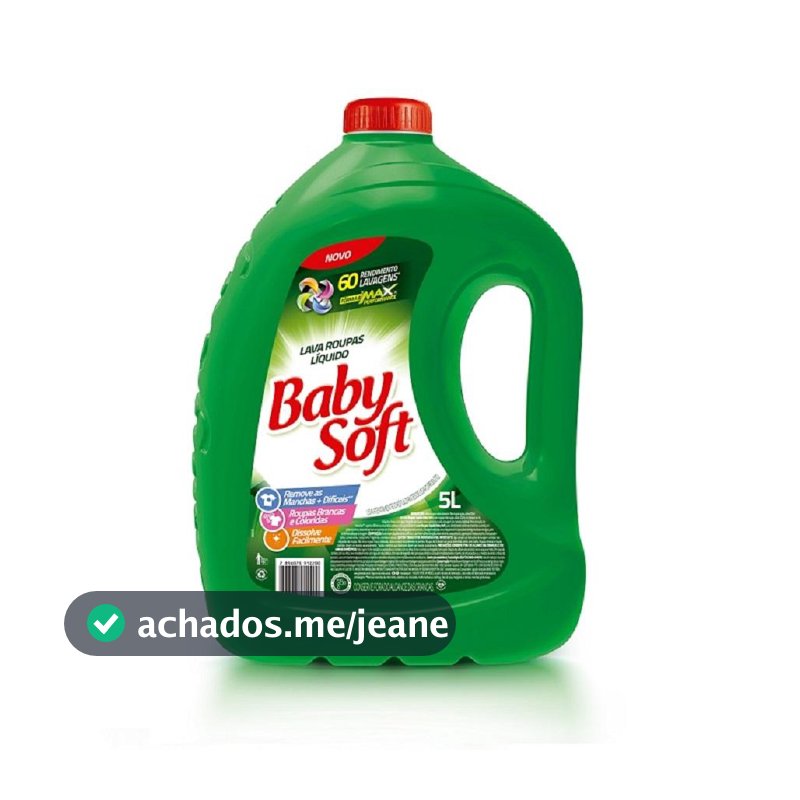 Lava Roupas Líquido Baby Soft Max Performance Verde - 5L