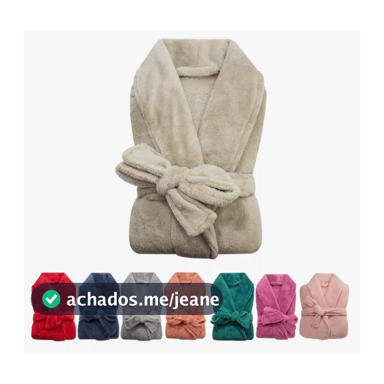 Roupão de Banho Feminino Masculino Toque Extra Macio Inverno