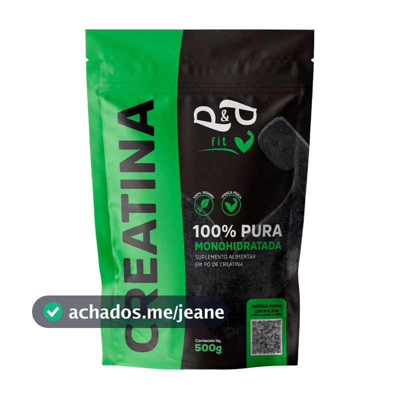 Creatina 500g 100% Pura Monohidratada - P&P FIT