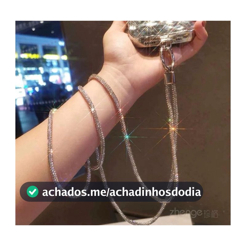 Salva Celular Cordão Proteção para Celular com Brilho Resistente Contra Roubo 65MM / 55MM / 20MM