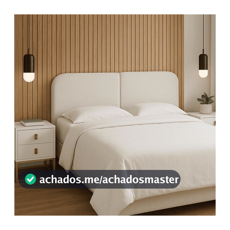 Cabeceira Cama Box Queen 160 cm Orgânica Tecido Bouclé