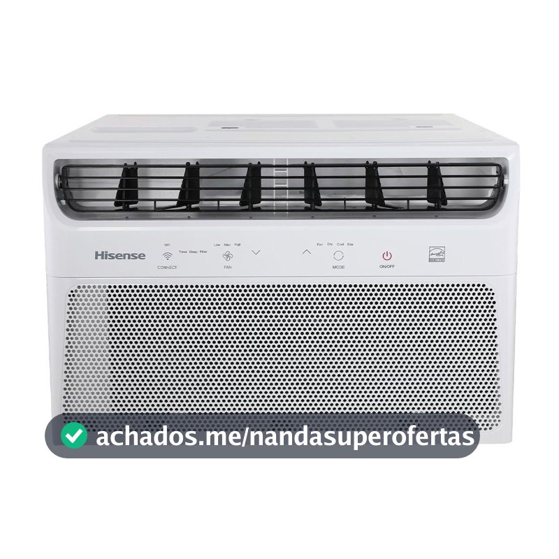 Ar Condicionado Janela Hisense Eletrônico Wi-fi 7.500 Btus aw-08cwbrvgu02 Frio Branco 127V