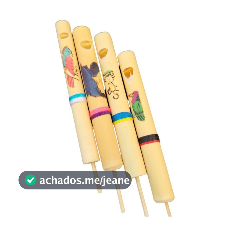 Flauta Boliviana Com Arte Apito de Embolo