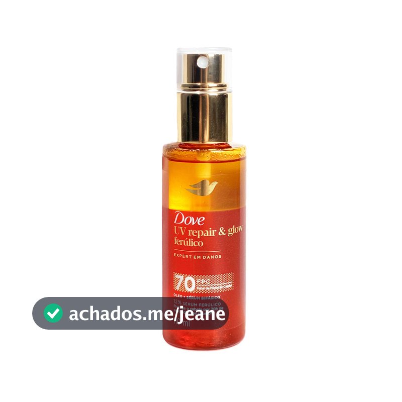 Óleo e Sérum Bifásico Dove UV Repair & Glow + Ferúlico 110ml
