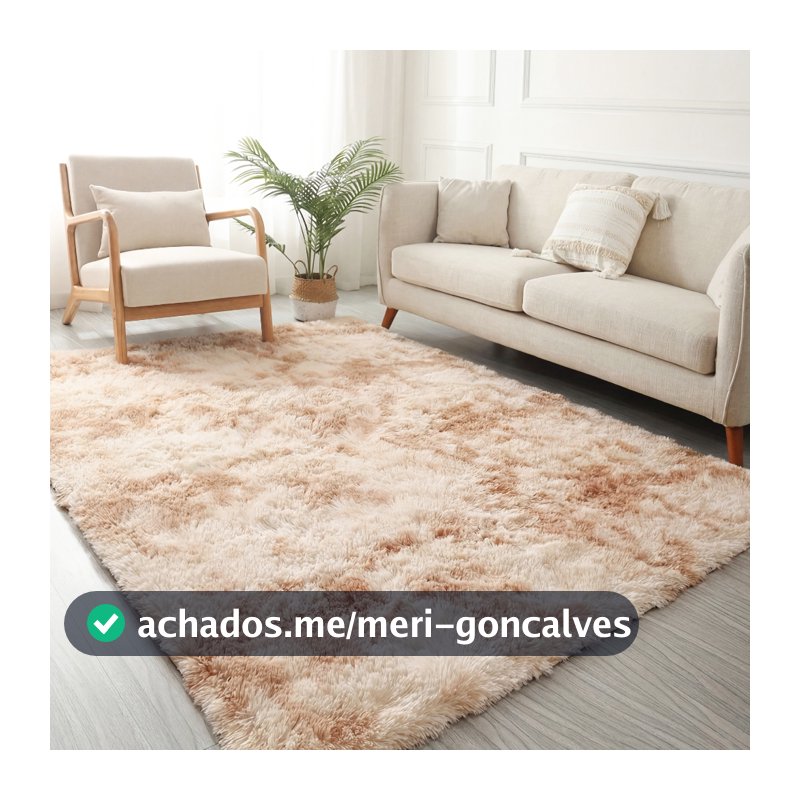 Tapete Sala 2,00x1,50 Peludo 4 Cm De Altura Shaggy Promoção