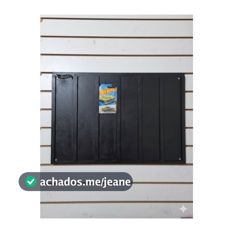 Porta blister expositor para carrinhos hot wheels em cartelas 1:64, 6 BAIAS EDIÇÃO BLACK