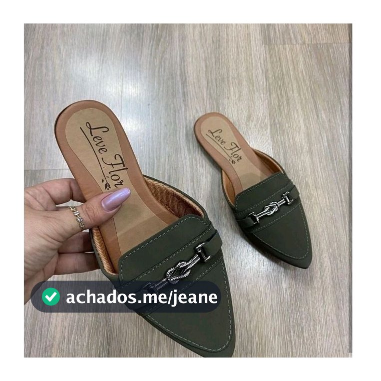 Sapatilha Mule Sandalia Peça Delicada Muller Sandalia Rasteira Casual Bico Fino Rasteirinha Feminino