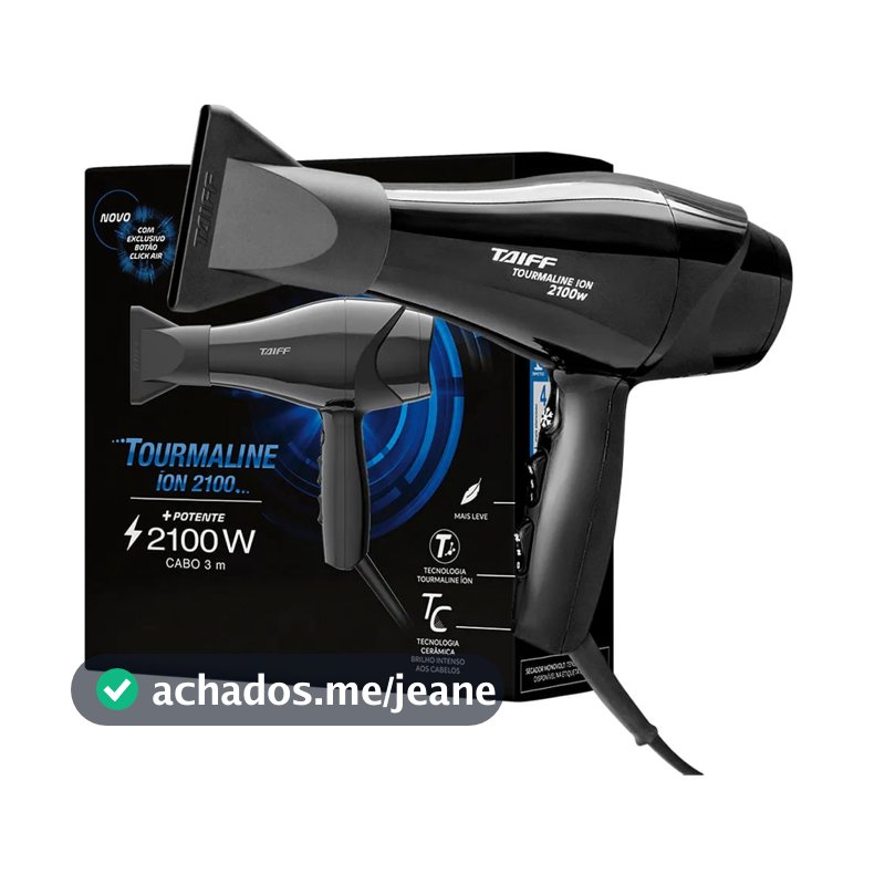 Secador Taiff Tourmaline Ion Cerâmica 127V 2100W