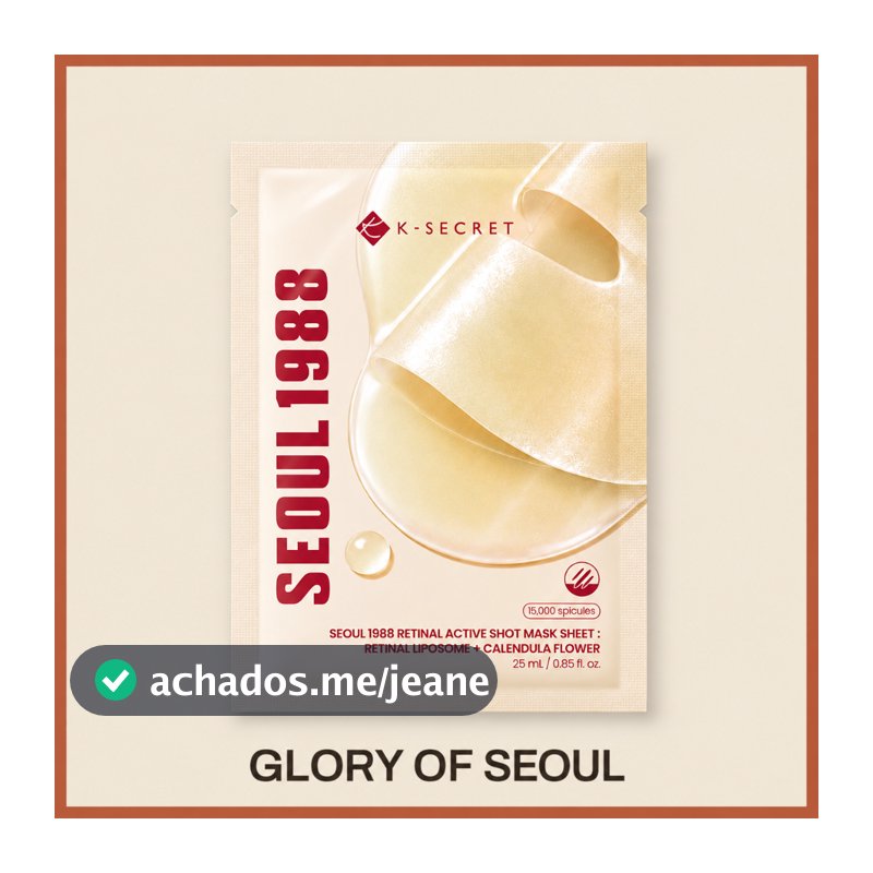 K-SECRET SEOUL 1988 Máscara De Tiro Ativo Retinal 1EA