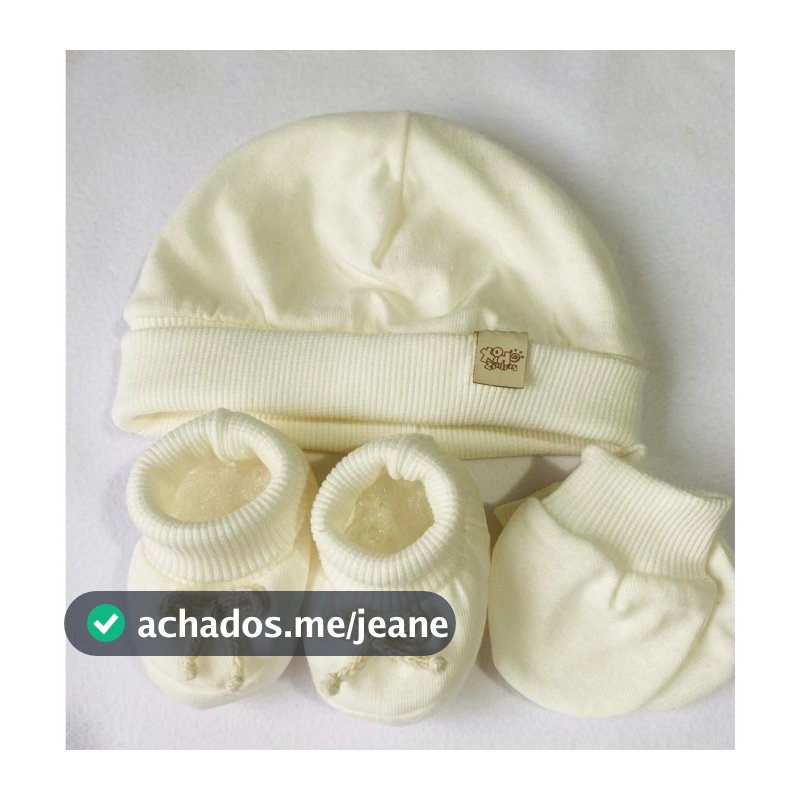 Kit Malha Bebê RN - Touca, Luvas e Sapatinho » Leve, Macio, Enxoval, Saída Maternidade