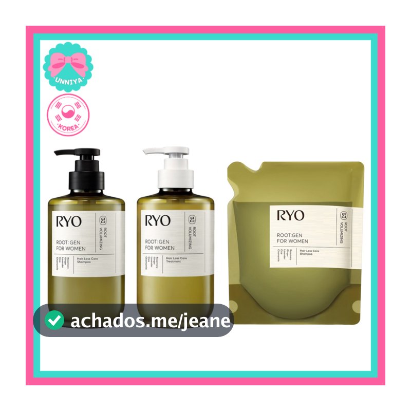 RYO ROOT:GEN Para Mulheres Shampoo Anti-Queda Cuidados Com O Couro Cabeludo | Os Cabelos Coreanos