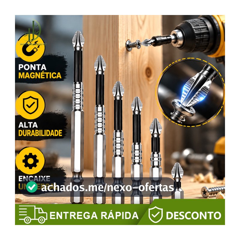 6 Pcs K5  De Bits De Chave De Fenda Magnética -Antiderrapantes Resistentes A Impactos Para Chaves Elétricas