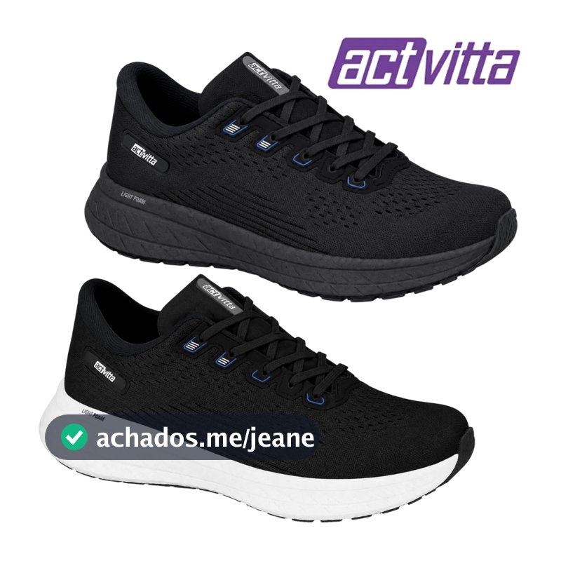 Tênis Masculino Esportivo Actvitta Gaspea Loc Original Tênis Academia Leve Tenis Caminhada Casual