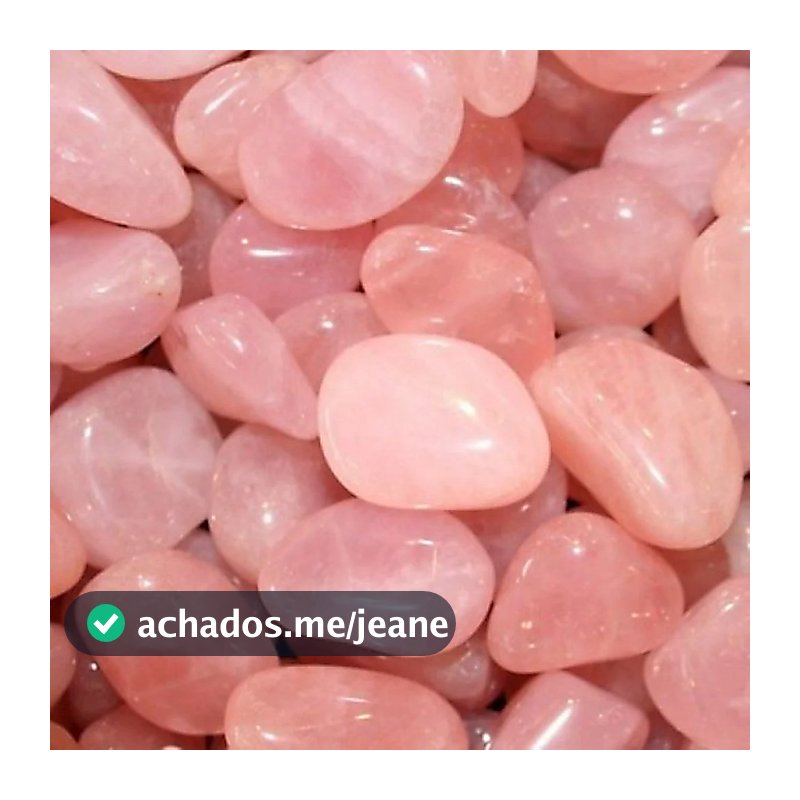 Quartzo Rosa Pedra Rolada Cristais Pedras Naturais Brasileiras 1kg Pedras Roladas 2 a 4 cm