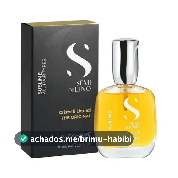 Reparador de Pontas Alfaparf Milano Semi Di Lino Sublime - Óleo Cristalli Liquidi 15ml ,30ml e 50ml