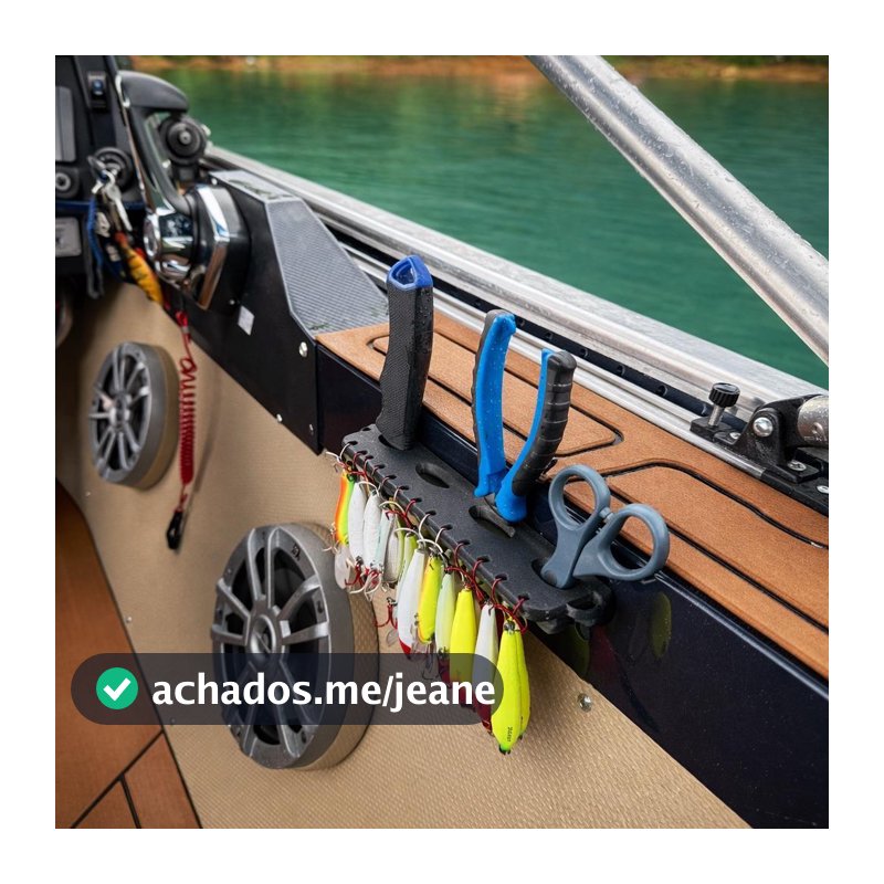 Porta Isca Artificial Porta Alicate Tesoura Organizador de Acessórios Pesca com Fita Dupla Face 3M